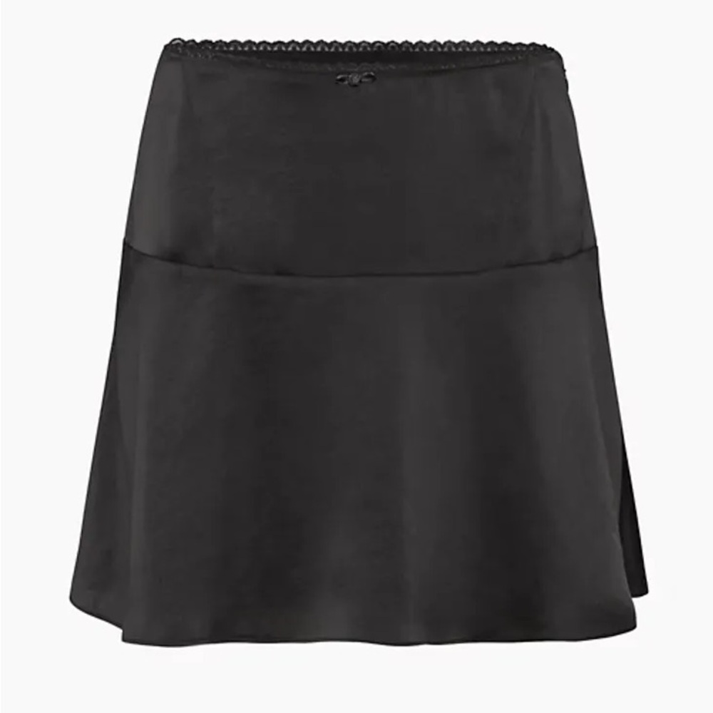 Aritzia Lyrus Satin Mini Skirt